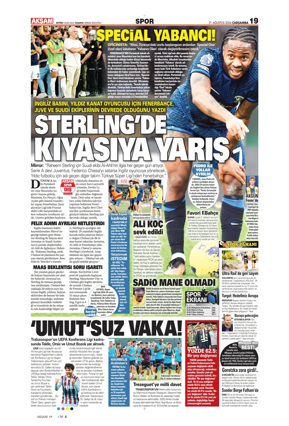 "Dev plan Anderson Talisca" | Sporun manşetleri - 4