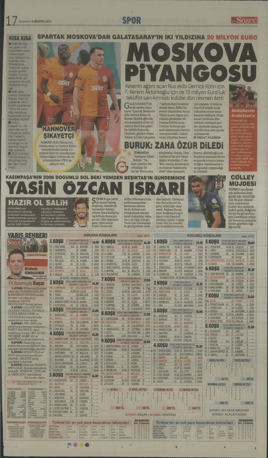 "Aslan'dan 3 yıldıza teklif" | Sporun manşetleri (8 Ağustos 2024) - 25 "Aslan'dan 3 yıldıza teklif" | Sporun manşetleri (8 Ağustos 2024) - 25