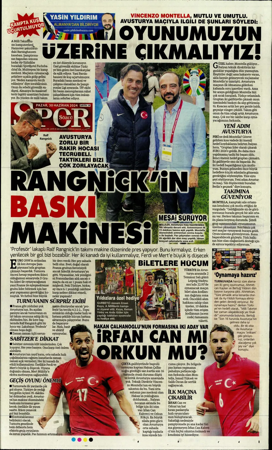 "Galatasaray'dan Goretzka seferi" | Sporun Manşetleri (30 Haziran 2024) - 34 "Galatasaray'dan Goretzka seferi" | Sporun Manşetleri (30 Haziran 2024) - 34