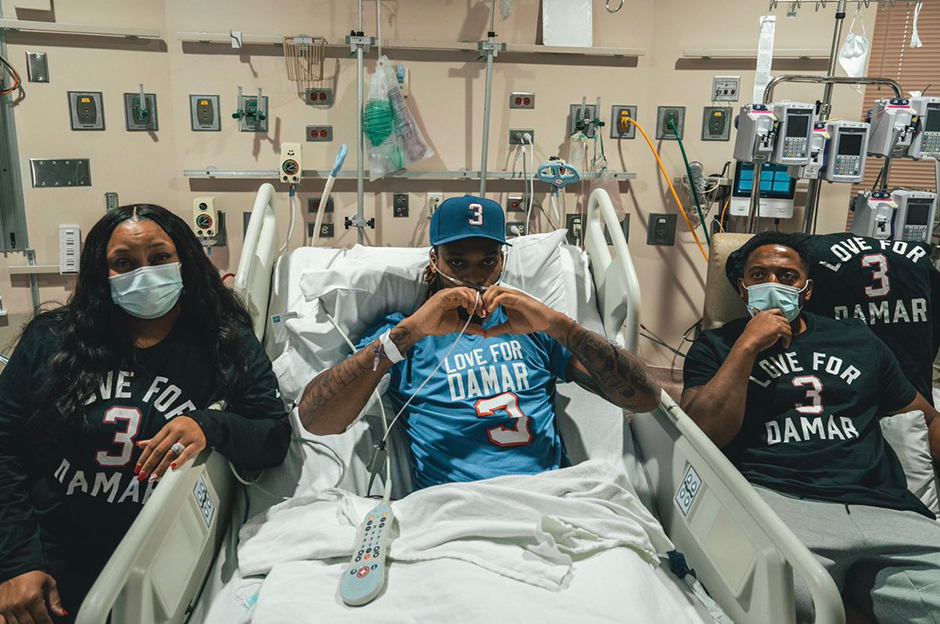 Kalp krizi geçiren Damar Hamlin taburcu edildi