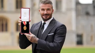 Onun adı artık "Sir" David Beckham