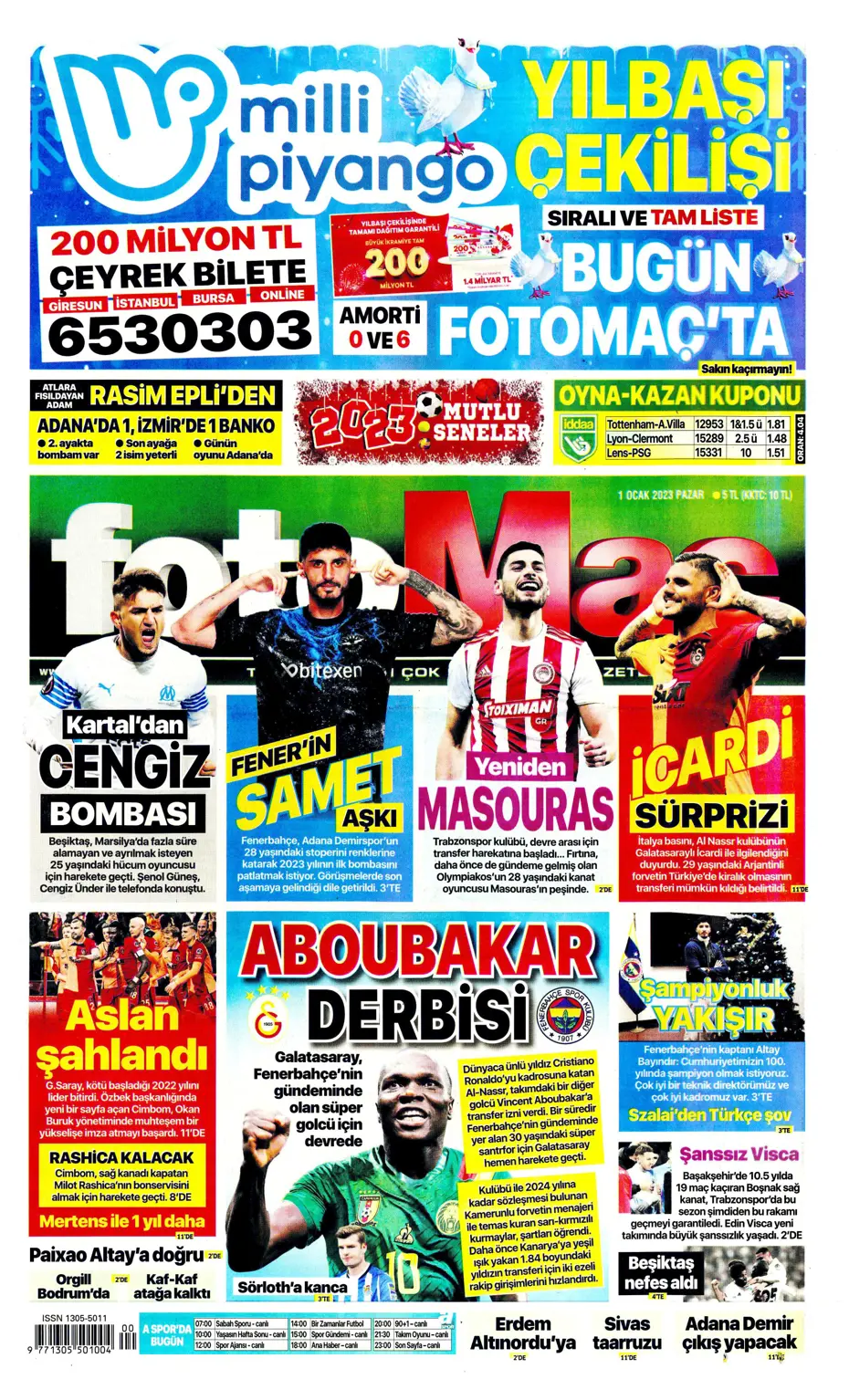 Sporun Manşetleri (1 Ocak 2023) - 11