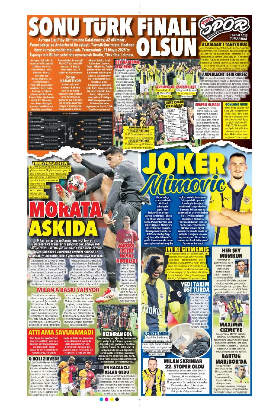 "Morata geliyor" | Sporun manşetleri - 14