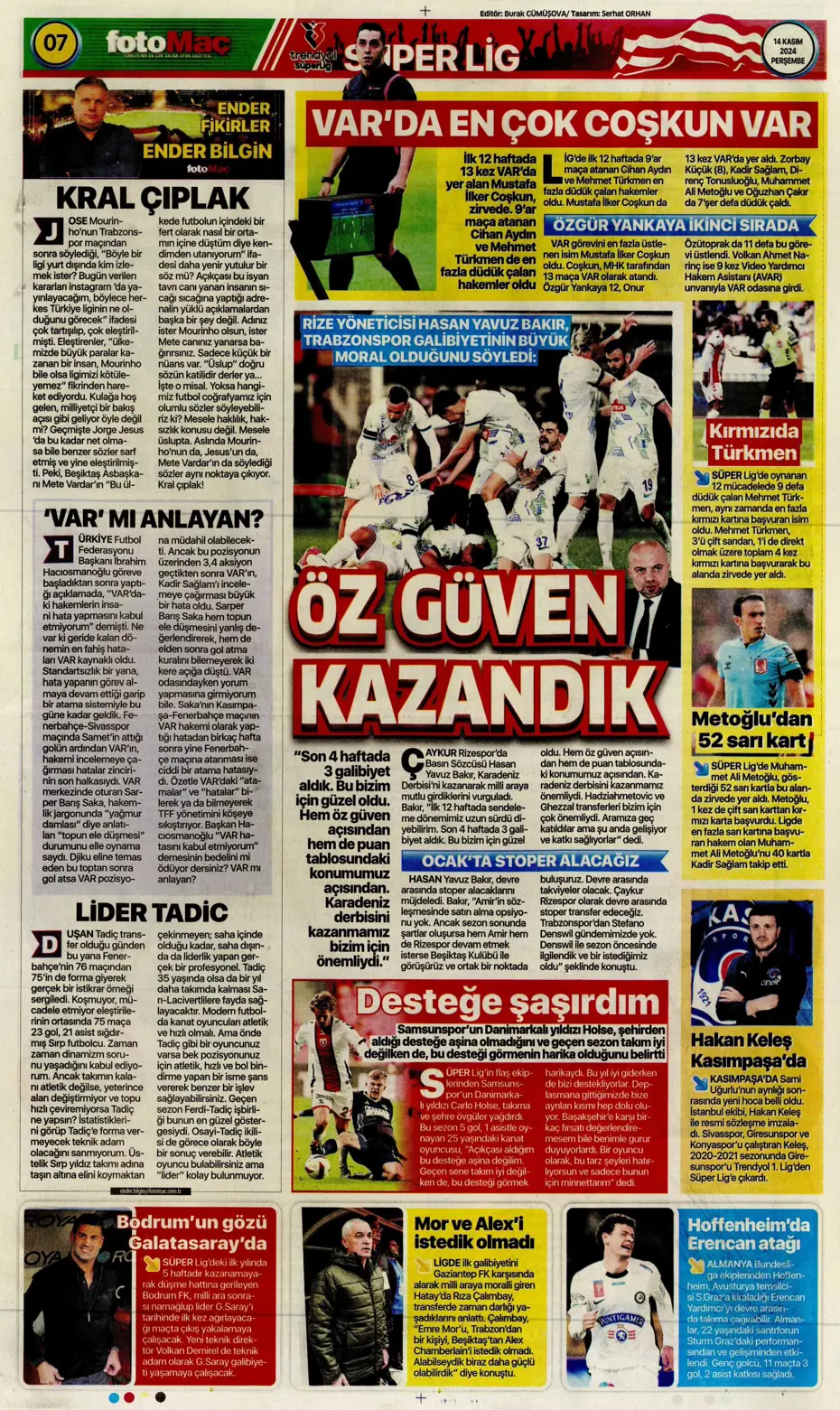 "Talisca'dan yeşil ışık" | Sporun manşetleri (14 Kasım 2024) - 15 "Talisca'dan yeşil ışık" | Sporun manşetleri (14 Kasım 2024) - 15