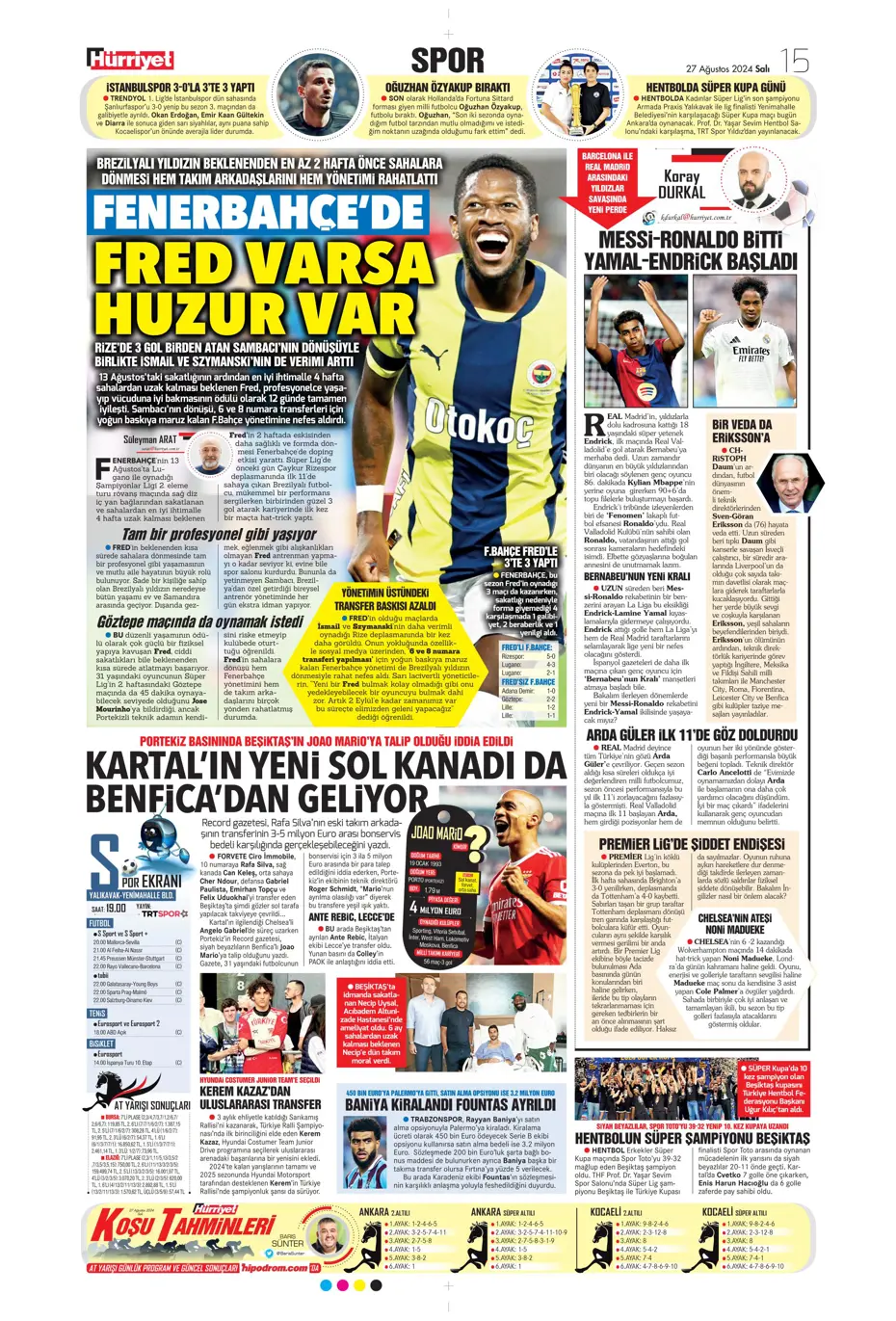 "Şok eden Ferdi Kadıoğlu gerçeği" | Sporun manşetleri - 20