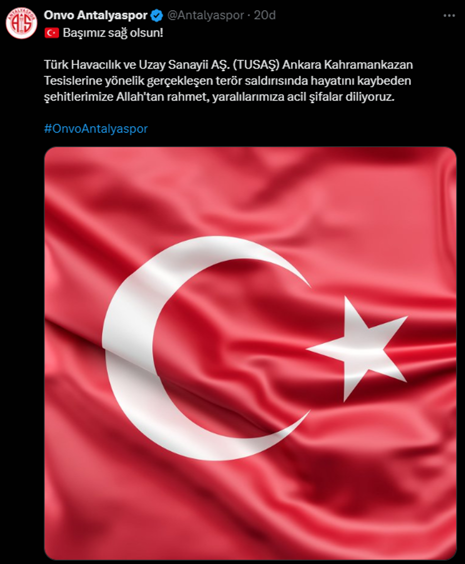 Spor camiası Ankara'daki terör saldırısını kınadı - 7