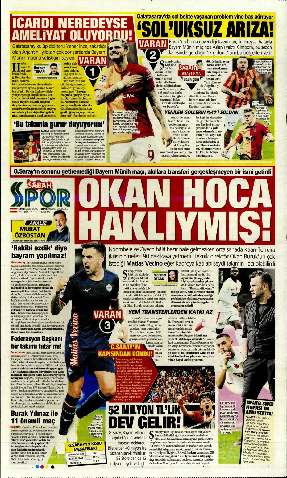 "Okan hoca haklıymış!" | Sporun manşetleri (26 Ekim 2023) - 22 "Okan hoca haklıymış!" | Sporun manşetleri (26 Ekim 2023) - 22