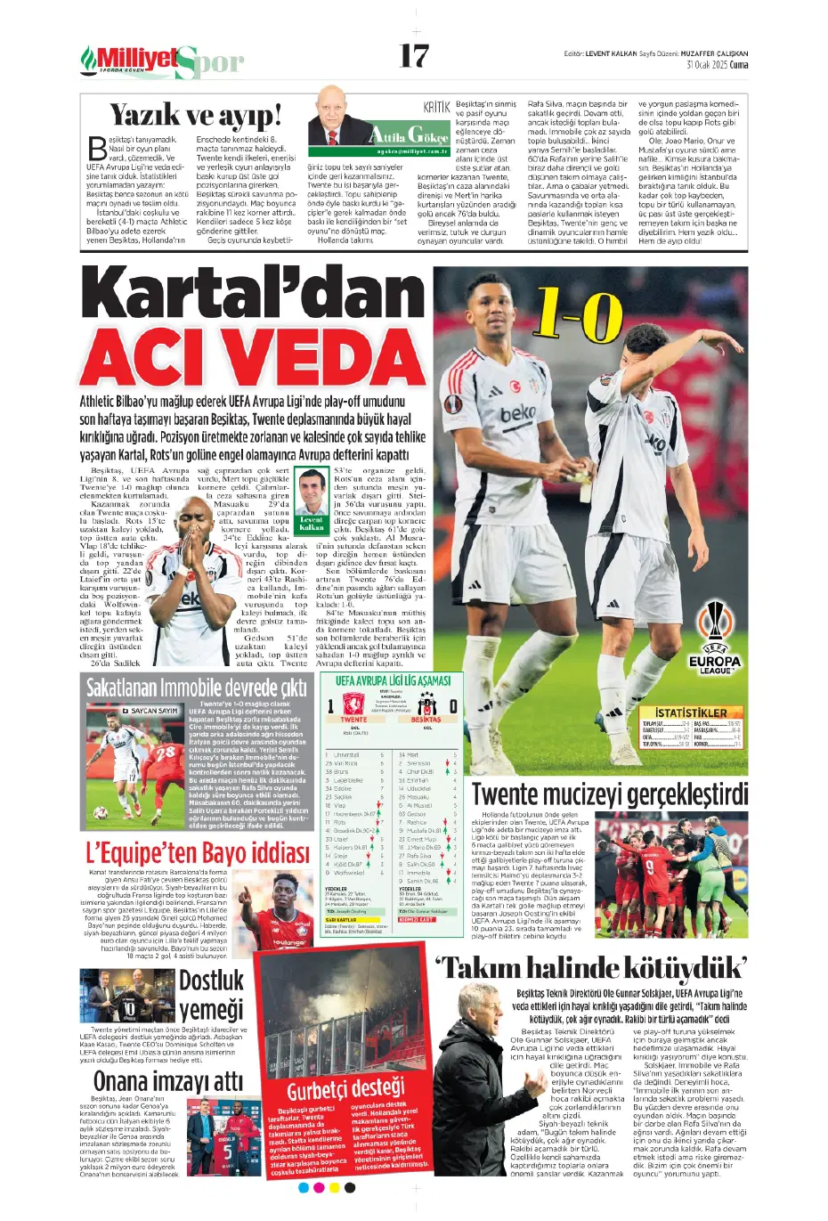 "Galatasaray ve Fenerbahçe play, Beşiktaş off" | Sporun manşetleri - 19