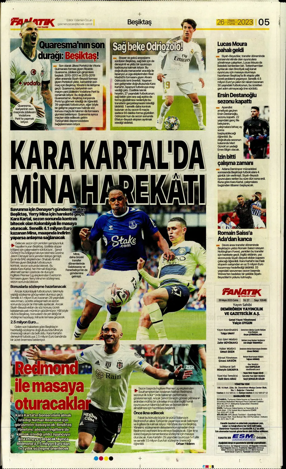 "Divock Origi F.Bahçe'ye doğru" | Sporun manşetleri (26 Mayıs 2023) - 7