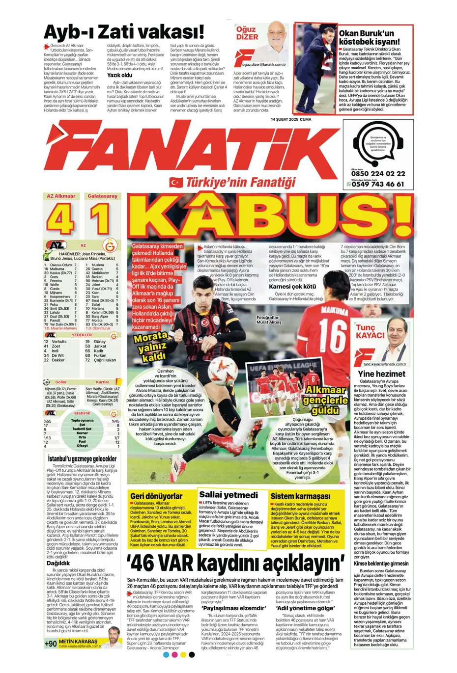 "Galatasaray'ın Avrupa AZabı" | Sporun manşetleri - 9 "Galatasaray'ın Avrupa AZabı" | Sporun manşetleri - 9