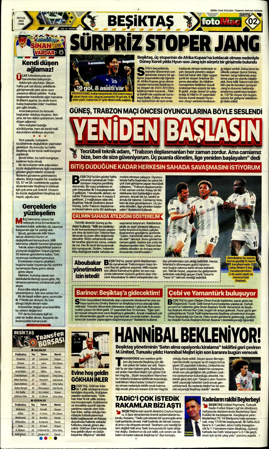 "Kartal'da Xeka seferberliği" | Sporun Manşetleri - 10