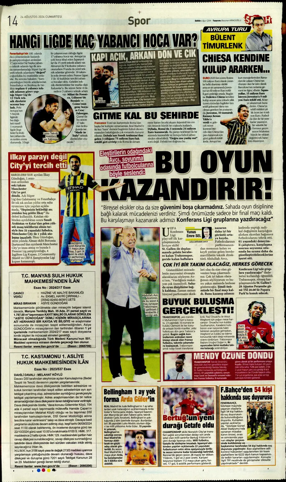 "Fenerbahçe'den Danilo Pereira sürprizi" | Sporun manşetleri - 22 "Fenerbahçe'den Danilo Pereira sürprizi" | Sporun manşetleri - 22
