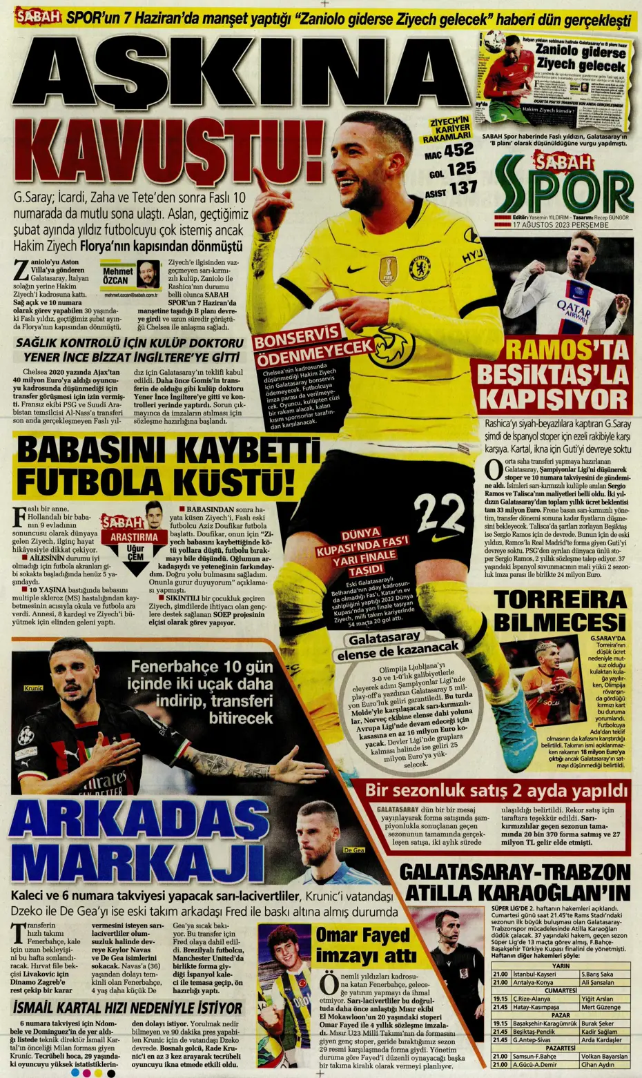 "Anderson Talisca için yoğun mesai" | Sporun Manşetleri - 31