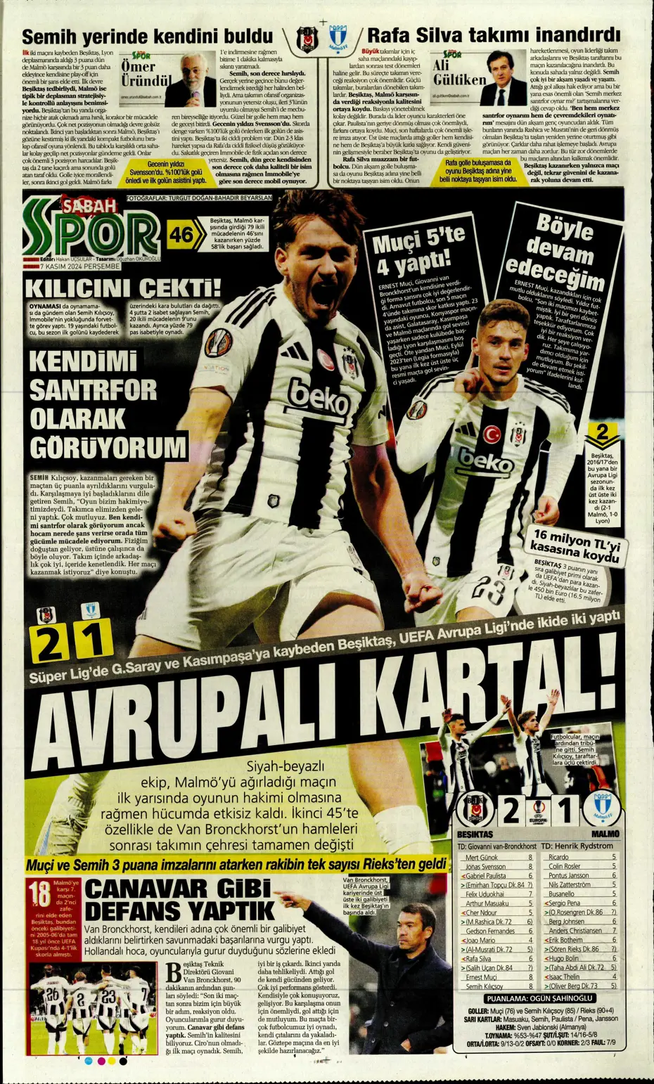 "Fenerbahçe'den Boca Juniors'a rest" | Sporun manşetleri (7 Kasım 2024) - 21
