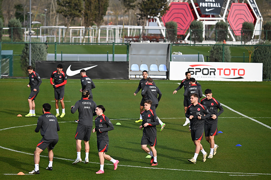 A Milli Takım'dan Avusturya maçı öncesi eğlenceli antrenman