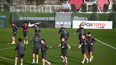A Milli Takım'dan Avusturya maçı öncesi eğlenceli antrenman