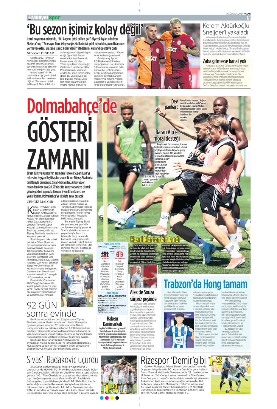 "Aslan'da Ziyech bilmecesi" | Sporun manşetleri (18 Ağustos 2024) - 22 "Aslan'da Ziyech bilmecesi" | Sporun manşetleri (18 Ağustos 2024) - 22