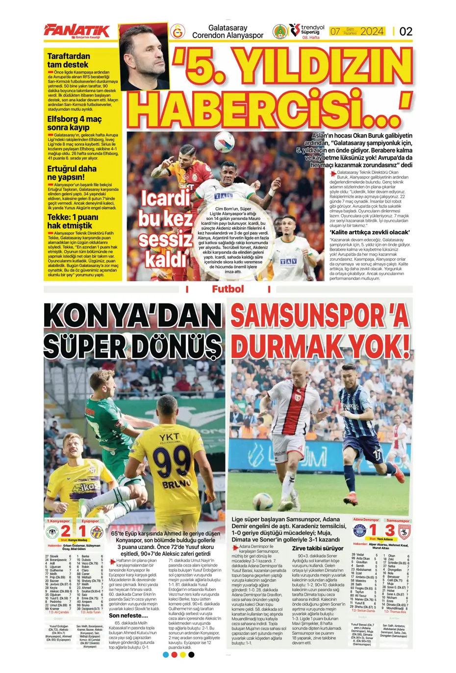 "Mourinho'dan Samsunspor'a yeni sistem" | Sporun manşetleri - 6