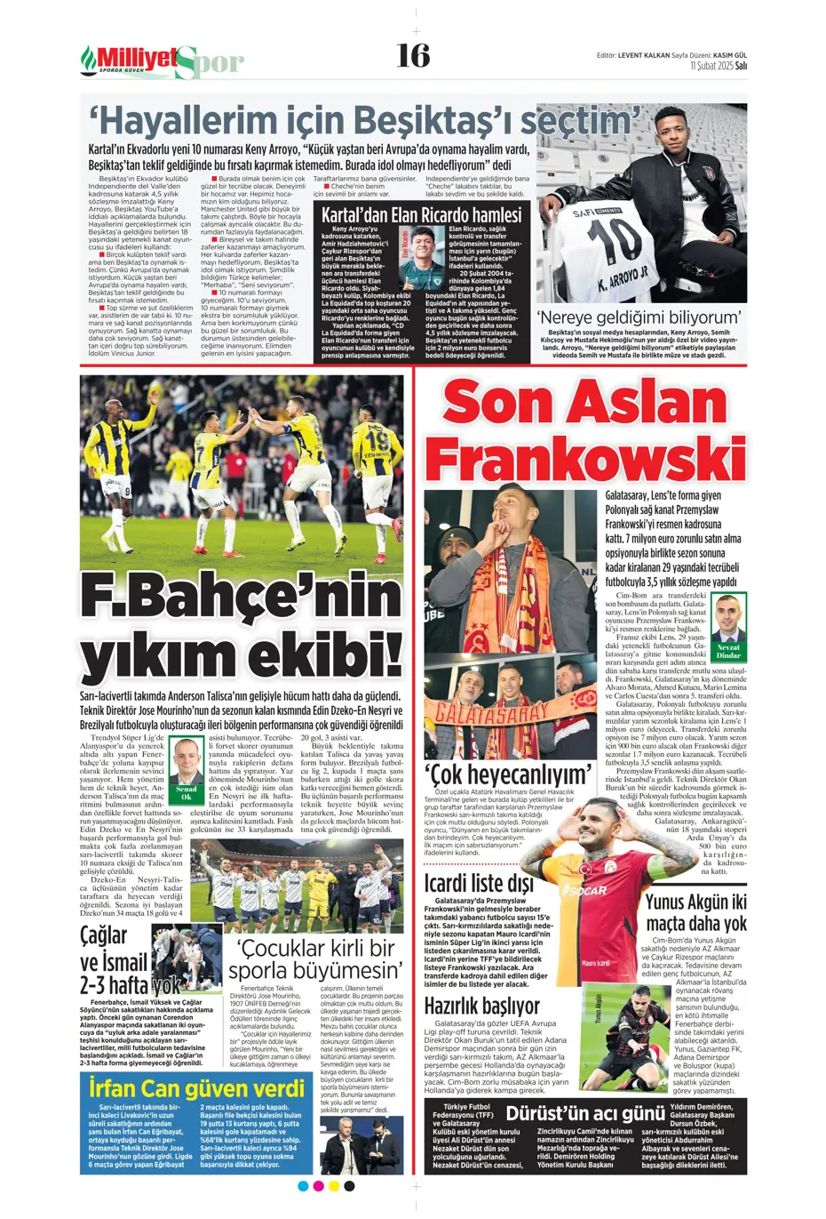 "Sezon sonu Fati" | Sporun manşetleri - 18