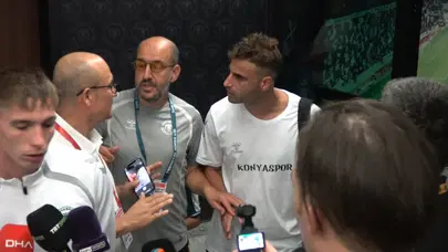 Deniz Türüç ile TFF temsilcisi arasında gergin anlar! Röportaj sırasında ortalık karıştı Deniz Türüç ile TFF temsilcisi arasında gergin anlar! Röportaj sırasında ortalık karıştı