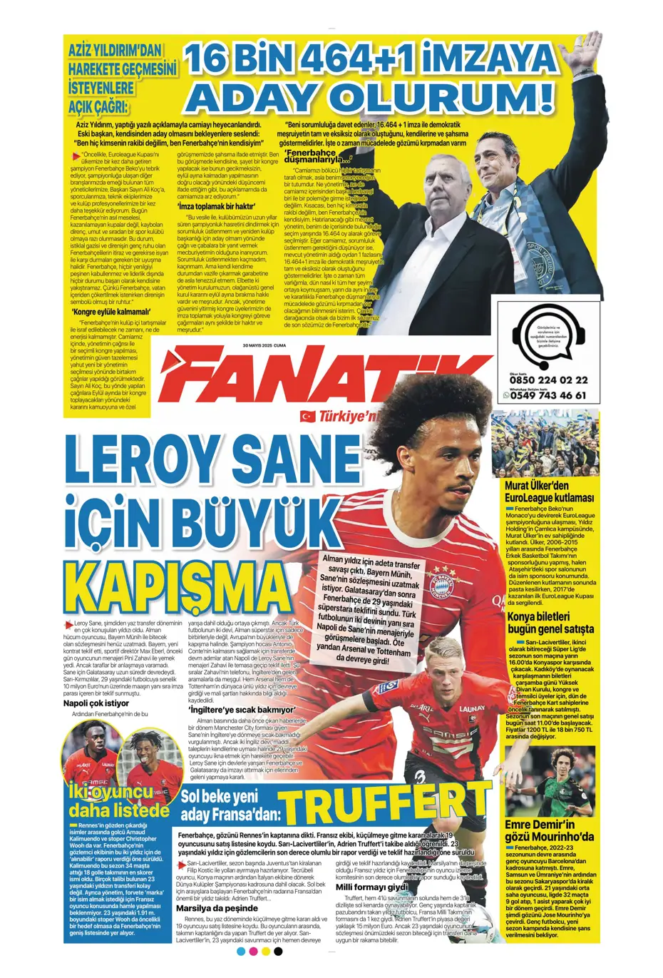 "Leroy Sane için büyük kapışma" | Sporun manşetleri - 15