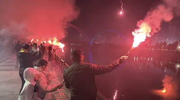 Adana Demirsporlu taraftarlardan coşkulu kutlama