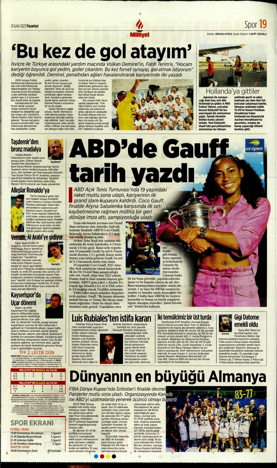 "Sacha Boey, İtalya yolcusu" | Sporun manşetleri (11 Eylül 2023) - 22 "Sacha Boey, İtalya yolcusu" | Sporun manşetleri (11 Eylül 2023) - 22