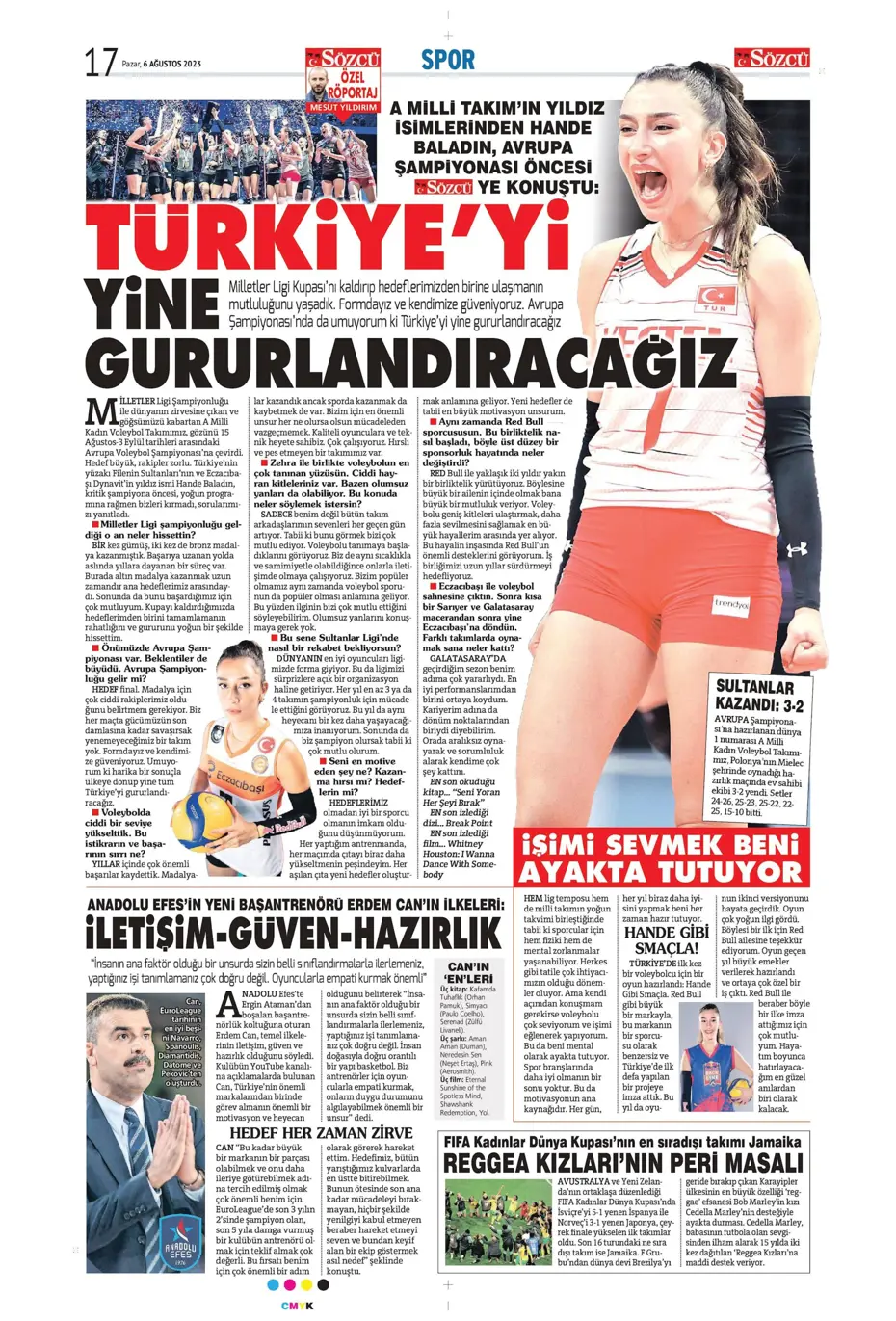 "Fener'e dünya yıldızı" | Sporun Manşetleri (6 Ağustos 2023) - 28