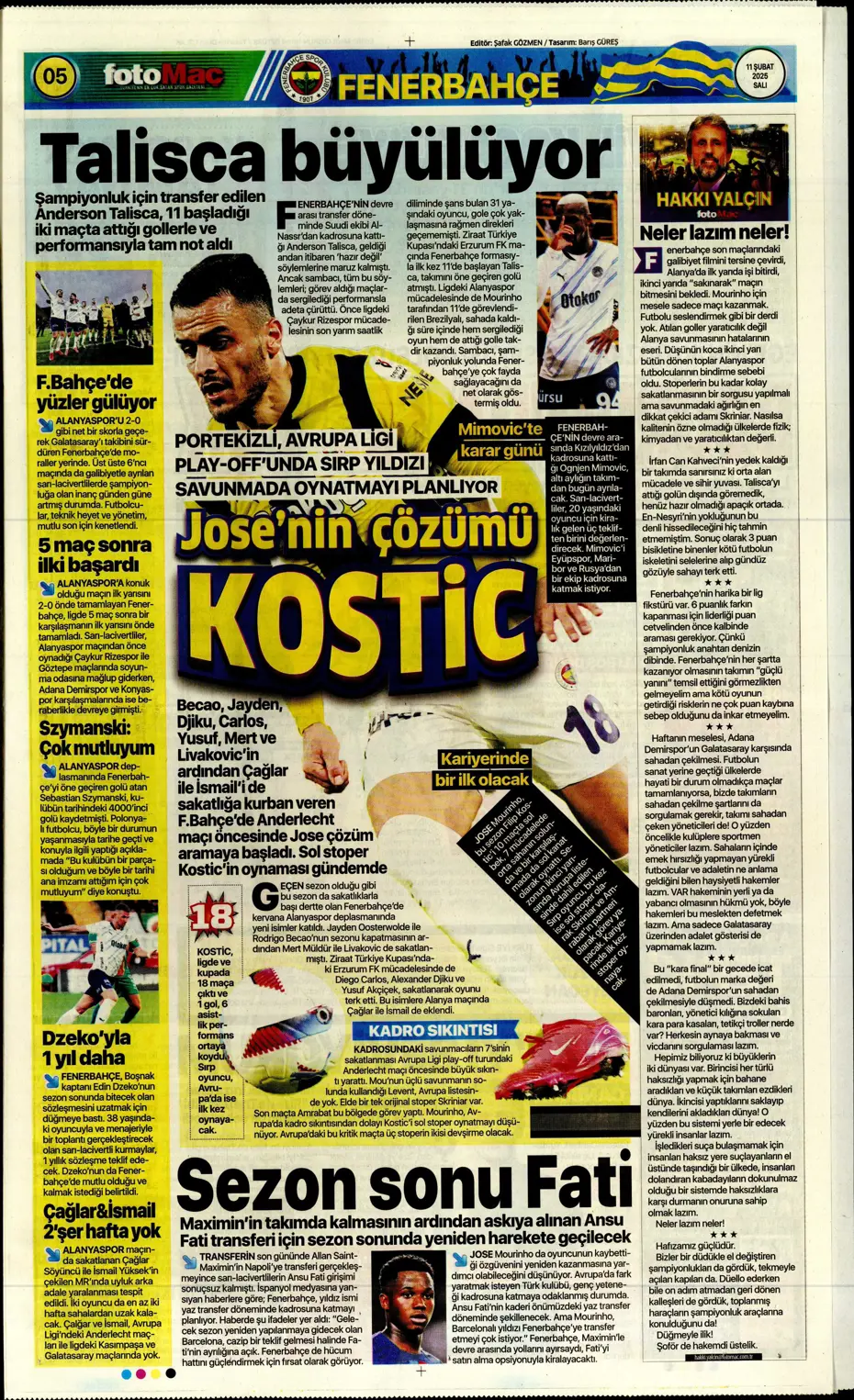 "Sezon sonu Fati" | Sporun manşetleri - 13