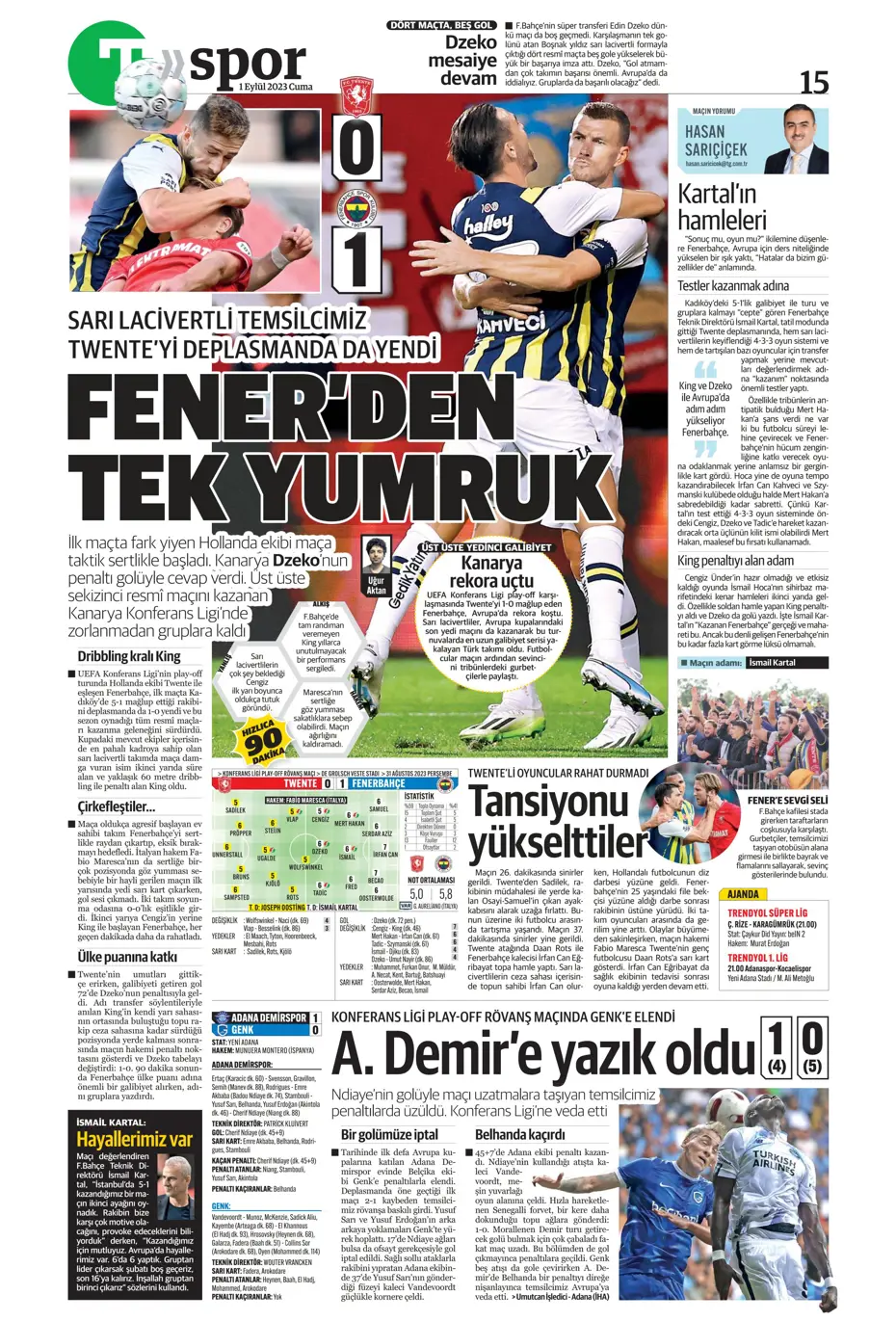 "Sergio Ramos'a '2 Eylül'e kadar cevabını ver' resti" | Sporun manşetleri (1 Eylül 2023) - 41 "Sergio Ramos'a '2 Eylül'e kadar cevabını ver' resti" | Sporun manşetleri (1 Eylül 2023) - 41