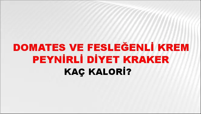 Domates Ve Fesleğenli Krem Peynirli Diyet Kraker