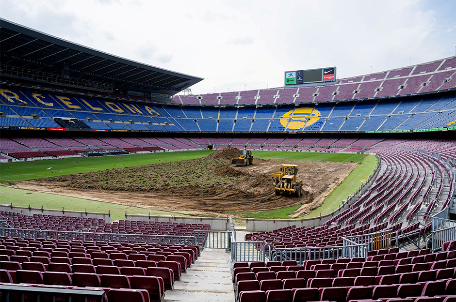 Camp Nou'da yenileme çalışmaları başladı
