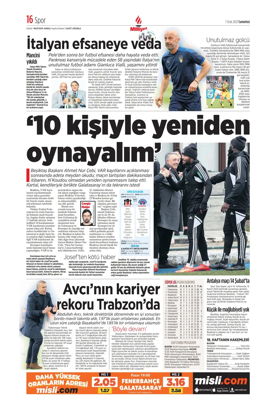 Sporun manşetleri (7 Ocak 2023) - 18