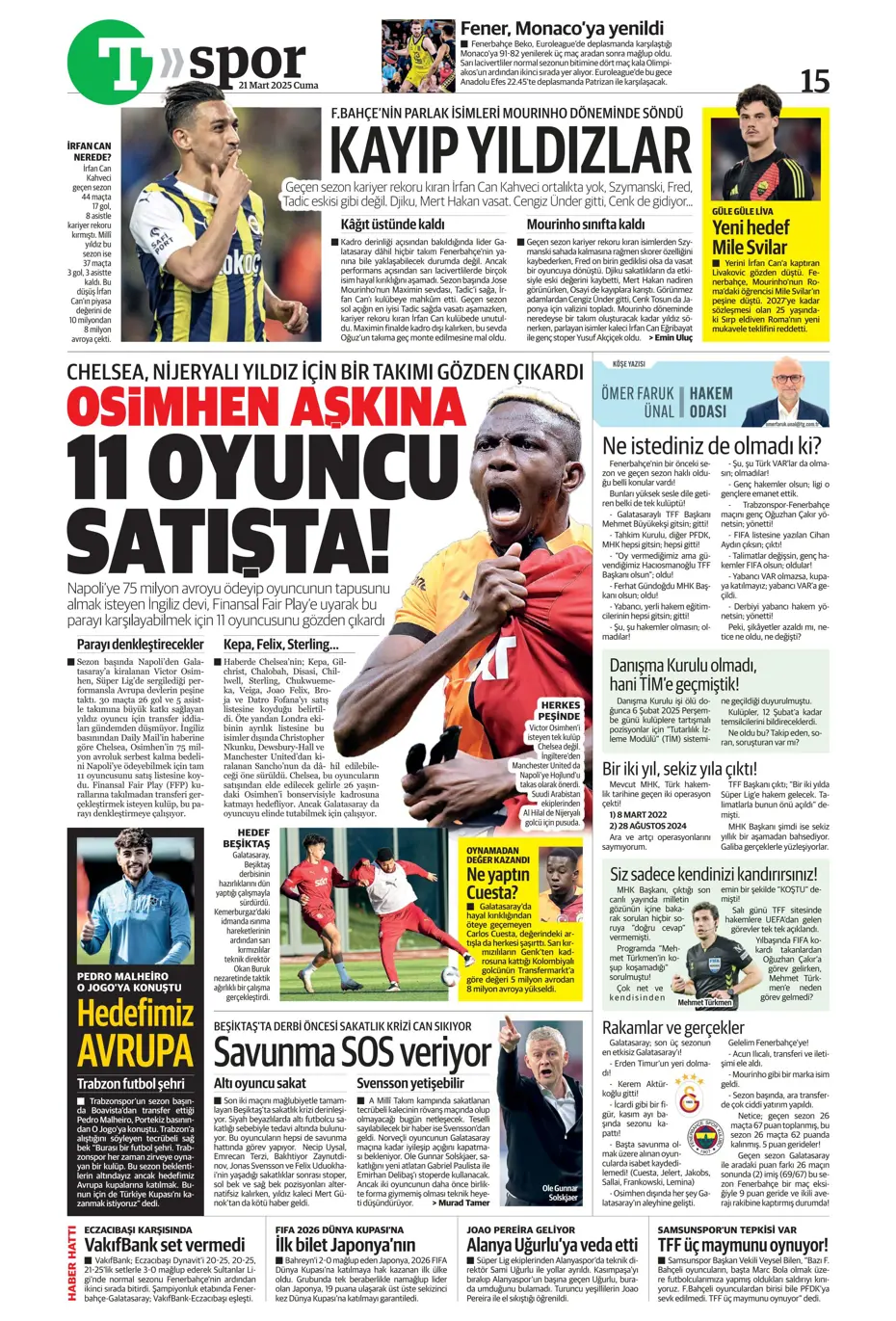 "A sınıfı zafer" | Sporun manşetleri - 32 "A sınıfı zafer" | Sporun manşetleri - 32
