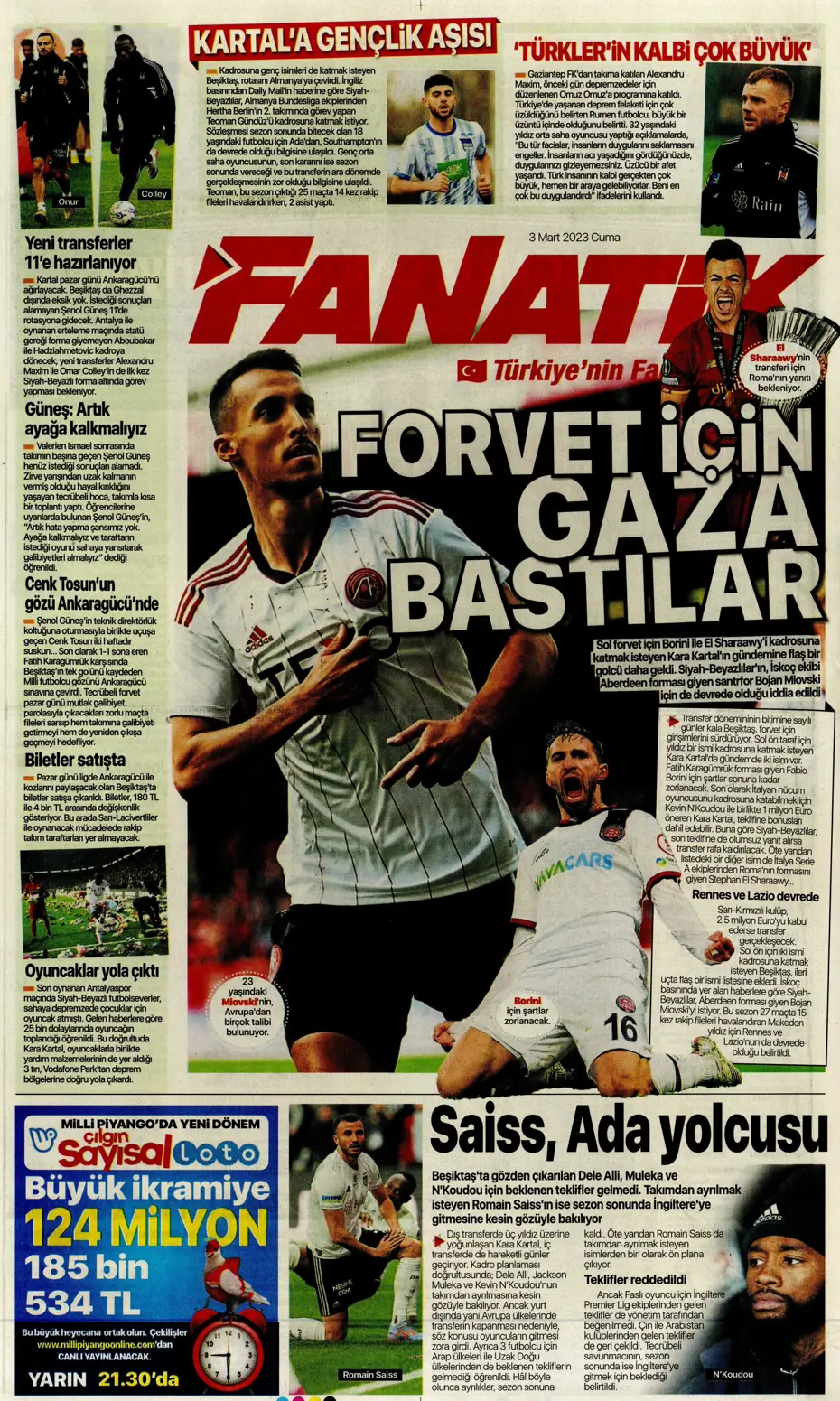 "Aslan'dan Liverpool çıkarması" - Sporun manşetleri - 9 "Aslan'dan Liverpool çıkarması" - Sporun manşetleri - 9