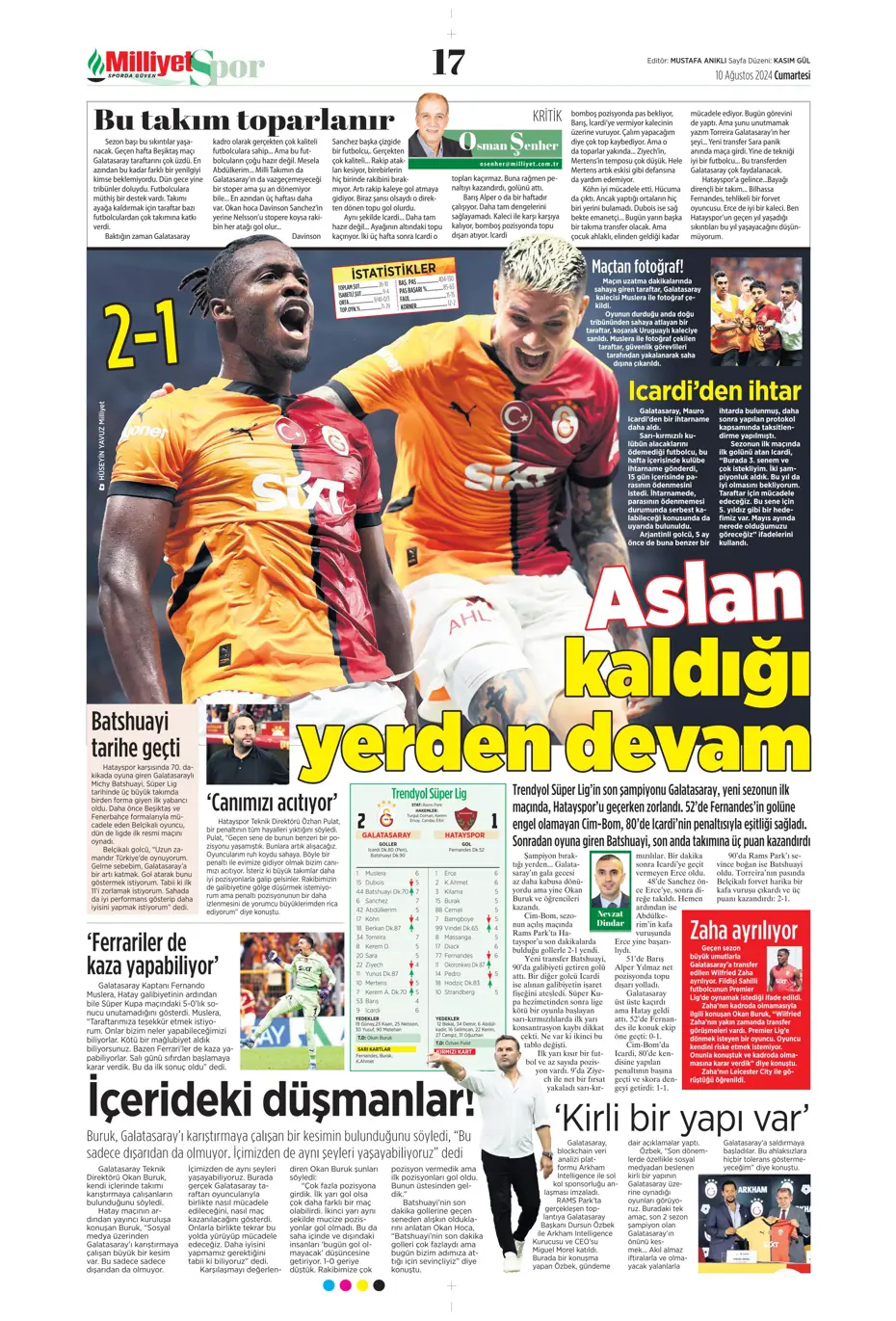 "Fenerbahçe Ferdi Kadıoğlu'nun alternatifini buldu" | Sporun manşetleri - 26