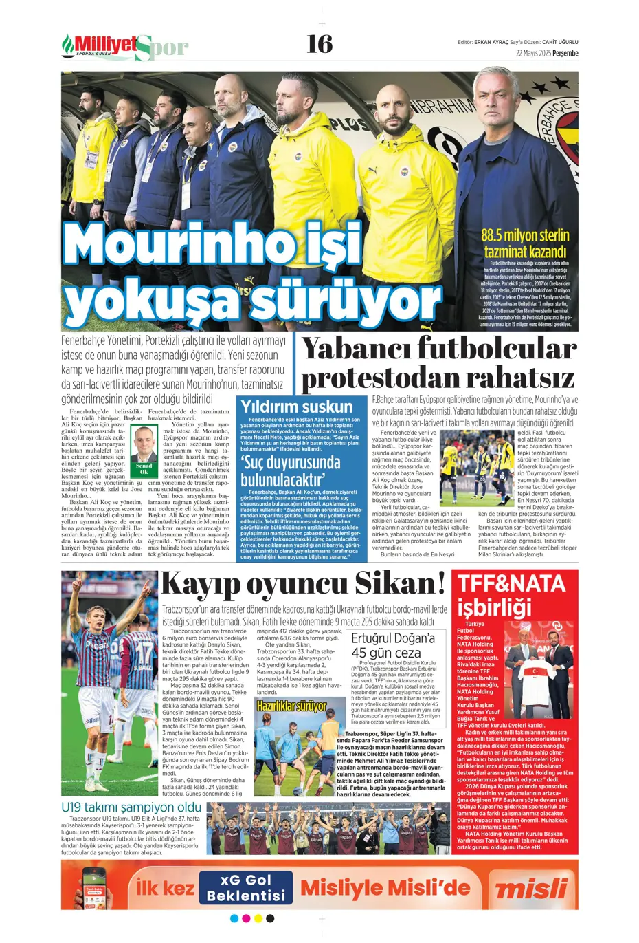 "Aslan Cherki'ye gidiyor" | Sporun manşetleri - 12