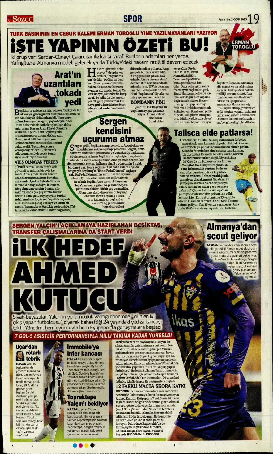 "Yeni transfer bombası Leroy Sane" | Sporun manşetleri - 20