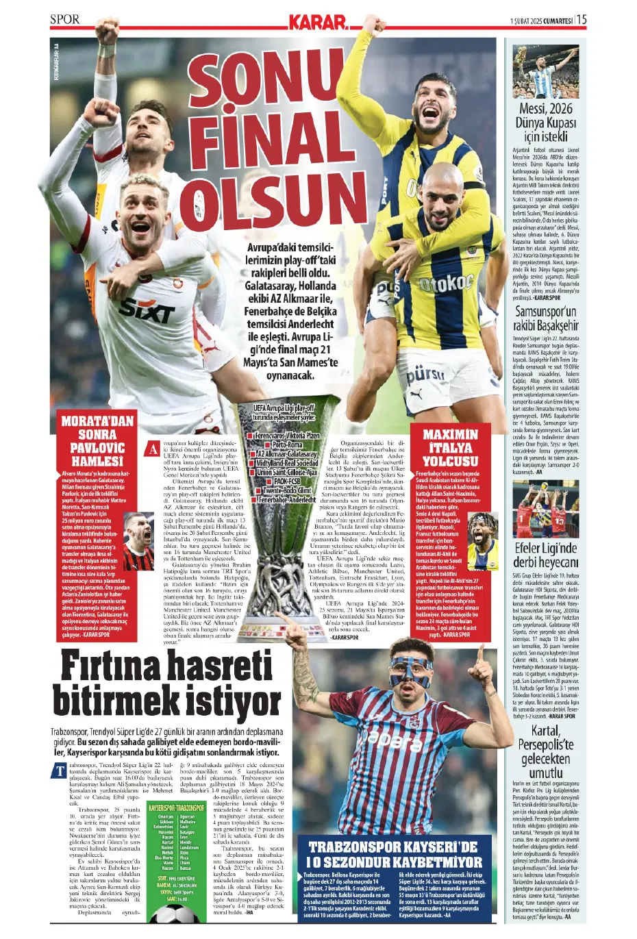 "Morata geliyor" | Sporun manşetleri - 12