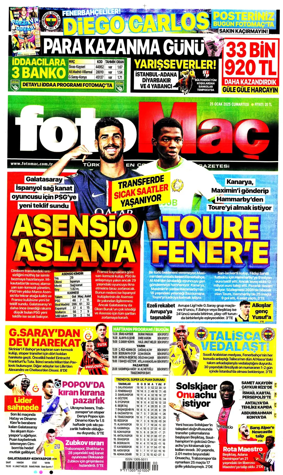 "UEFA bizi birbirimize düşürecek!" | Sporun manşetleri (25 Ocak 2025) - 11