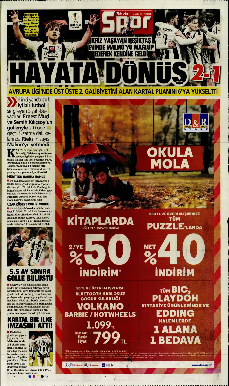 "Fenerbahçe'den Boca Juniors'a rest" | Sporun manşetleri (7 Kasım 2024) - 28
