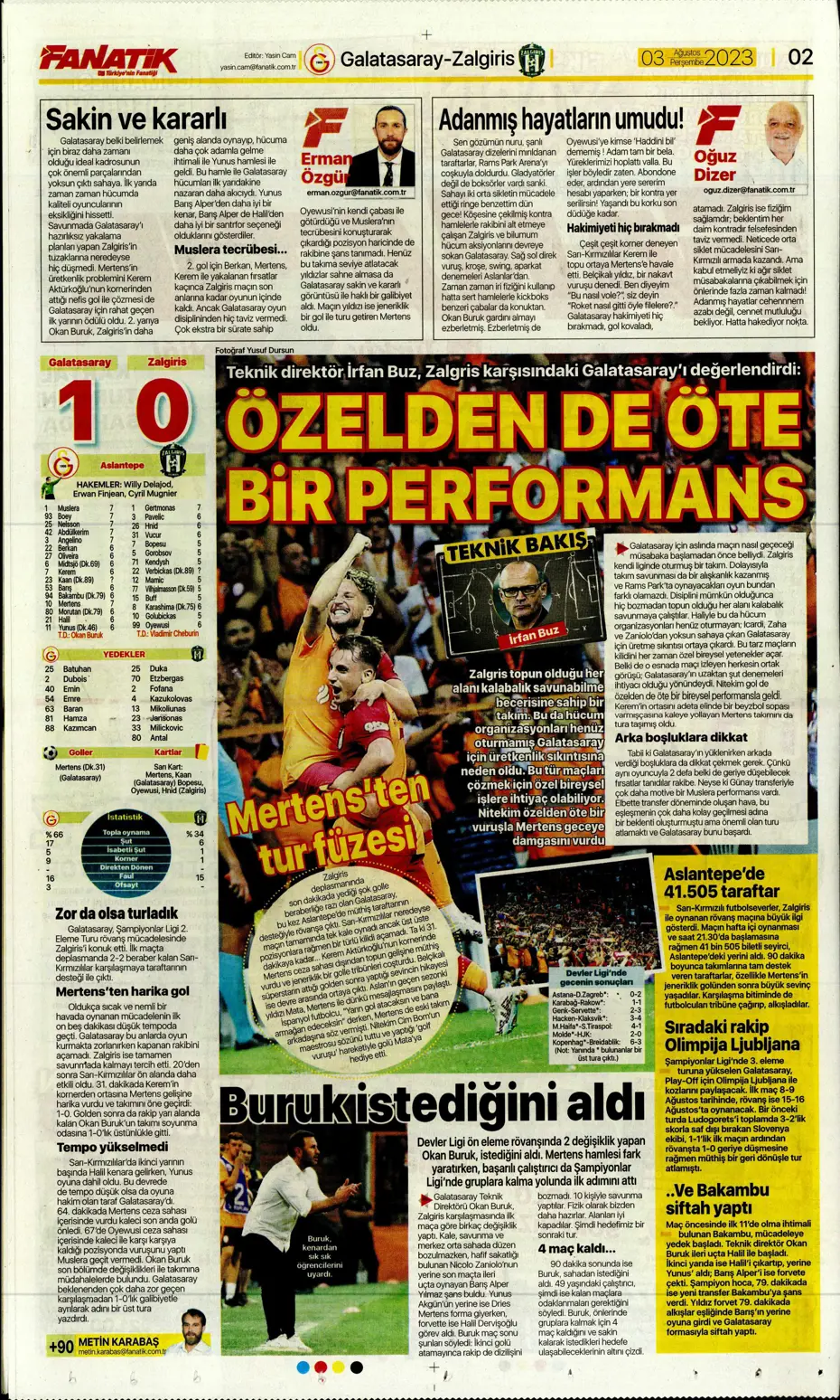 "Adım adım Devler Ligi'ne" | Sporun Manşetleri - 3