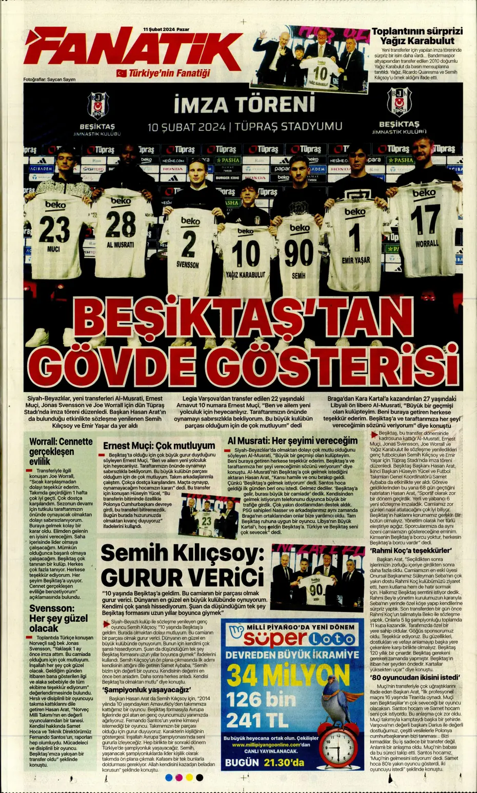 "30 saniyesi 7 milyon dolar" | Sporun manşetleri (11 Şubat 2024) - 8