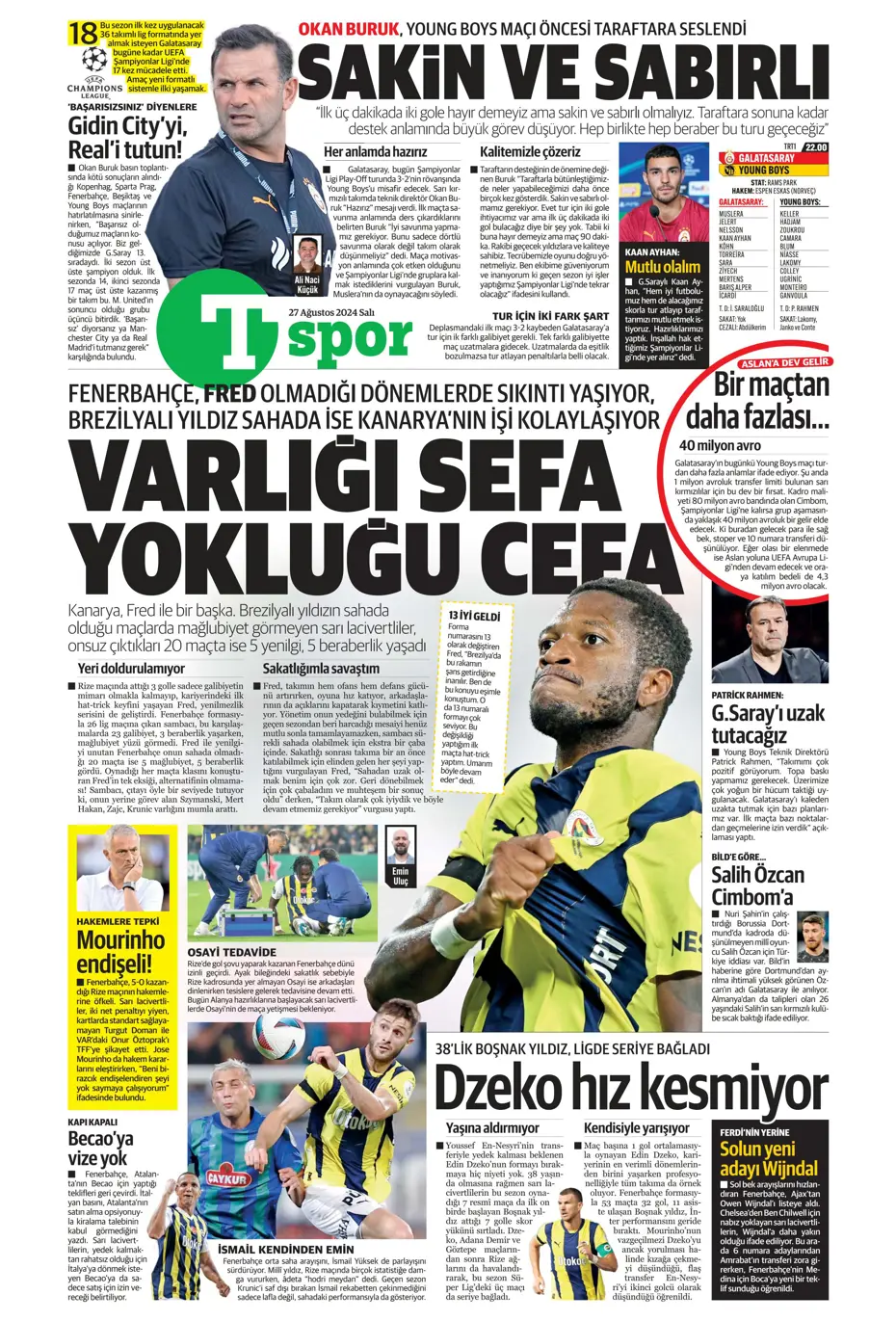 "Şok eden Ferdi Kadıoğlu gerçeği" | Sporun manşetleri - 36