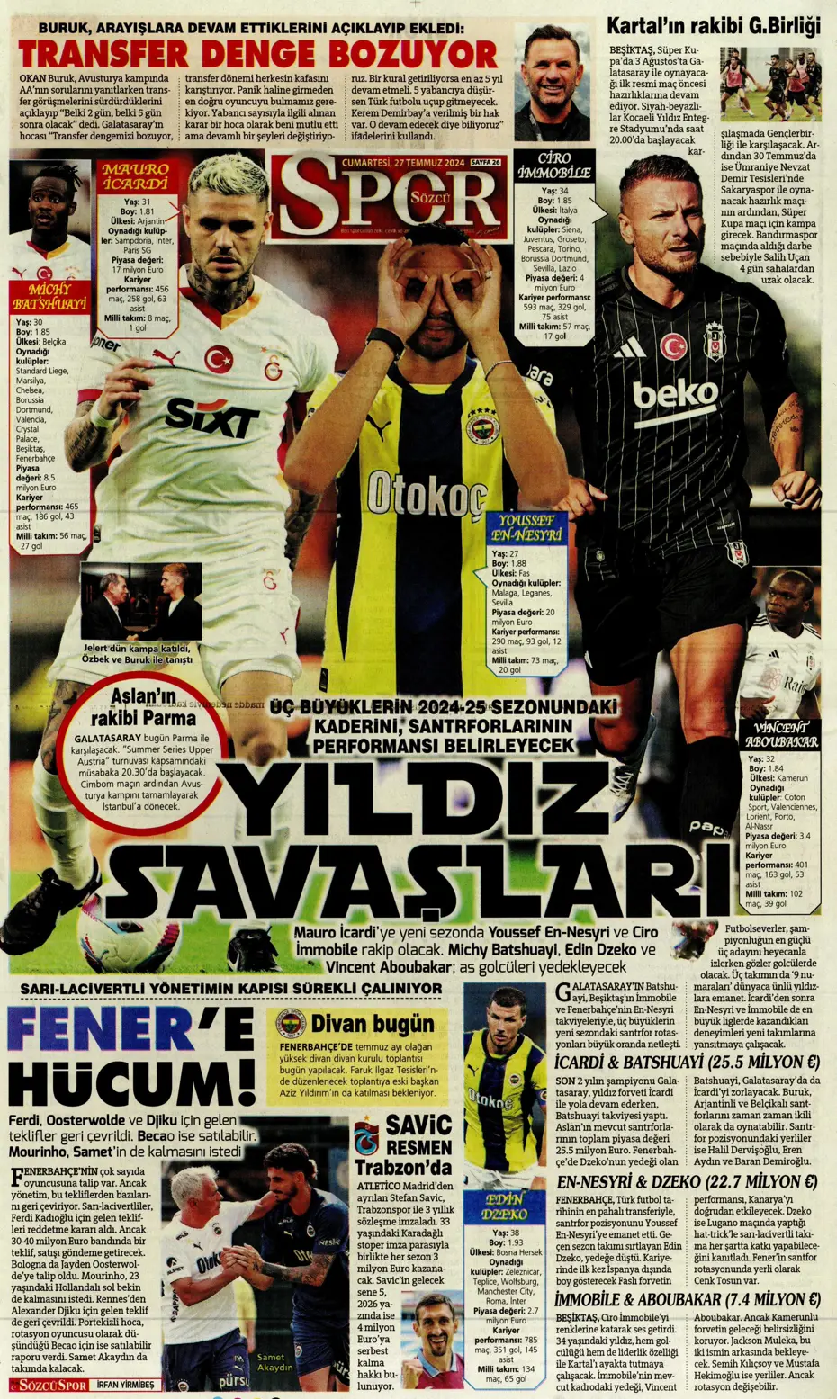 "Rodrigo Becao'ya Lyon kancası" | Sporun manşetleri - 26