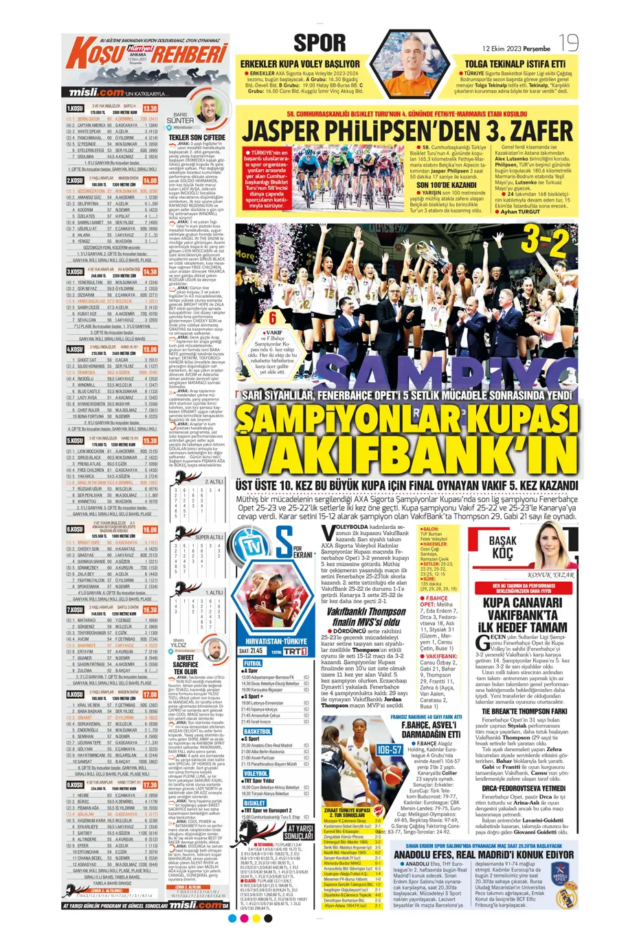 "Amiral gemisi Galatasaray" | Sporun manşetleri (12 Ekim 2023) - 18