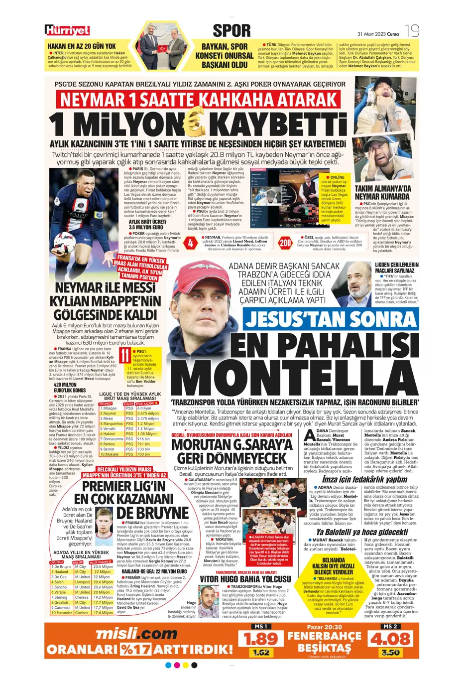 "Dev maçın 11'leri hazır" | Sporun Manşetleri - 21 "Dev maçın 11'leri hazır" | Sporun Manşetleri - 21