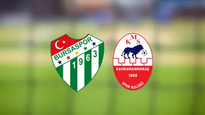 Bursaspor - Kahramanmaraş maçı canlı yayın bilgisi | Bursaspor - Kahramanmaraşspor maçı ne zaman, saat kaçta ve hangi kanalda?