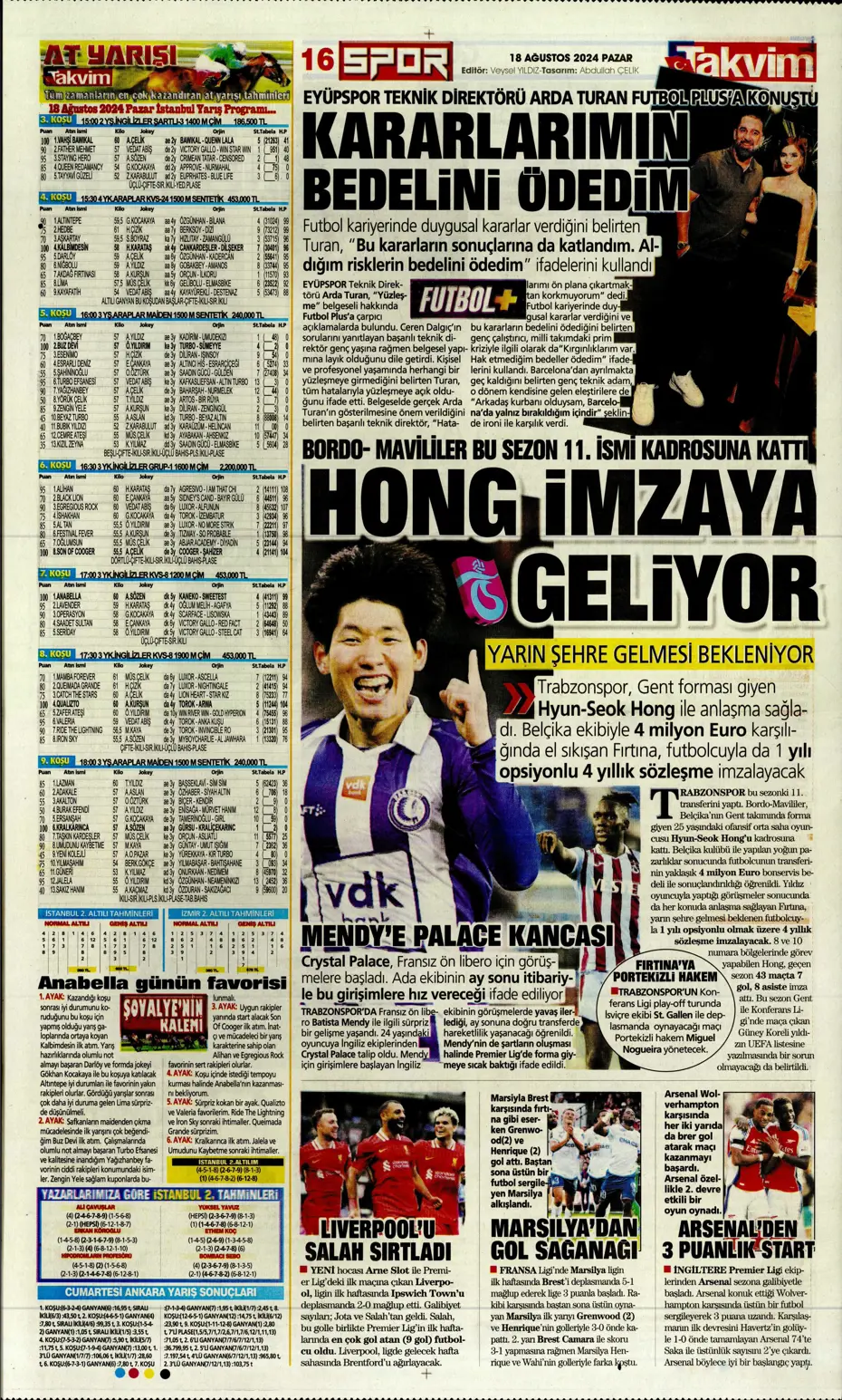 "Aslan'da Ziyech bilmecesi" | Sporun manşetleri (18 Ağustos 2024) - 38 "Aslan'da Ziyech bilmecesi" | Sporun manşetleri (18 Ağustos 2024) - 38
