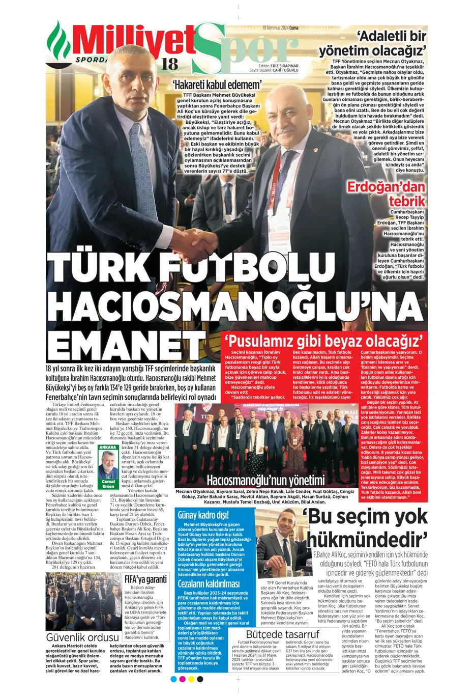 "Doue'nin vizesi Drogba'dan" | Sporun manşetleri (19 Temmuz 2024) - 24 "Doue'nin vizesi Drogba'dan" | Sporun manşetleri (19 Temmuz 2024) - 24